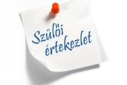 Szülői értekezletek